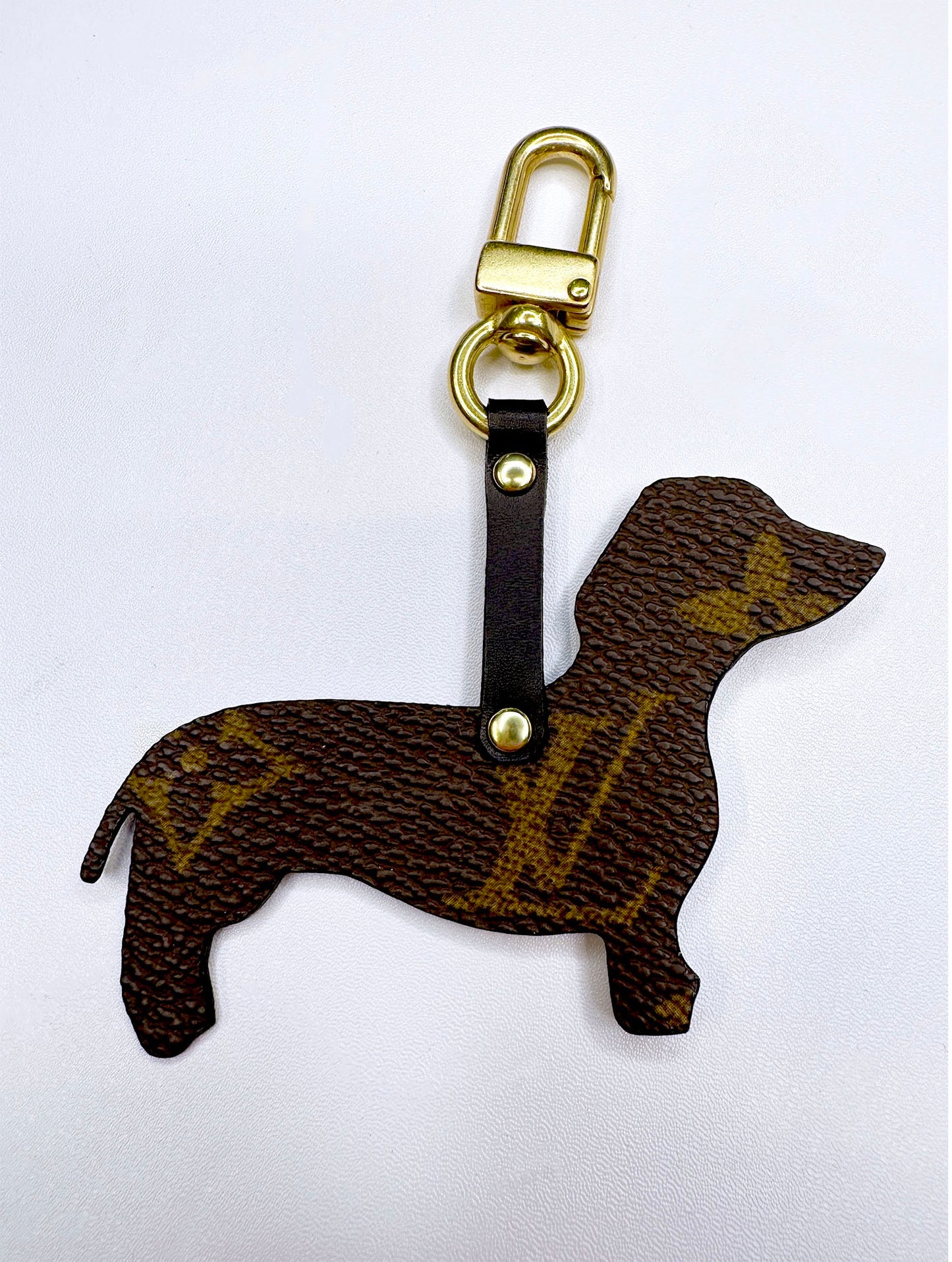 Dachshund keychain or bag charm