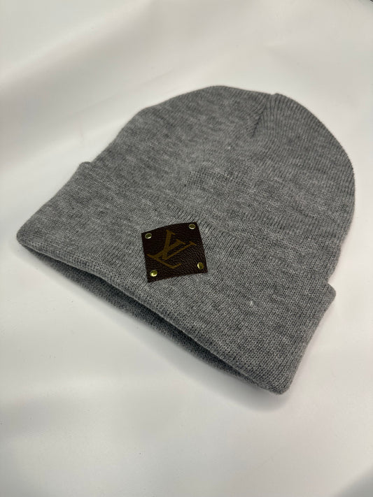 Upcycled LV Diamond Beanie