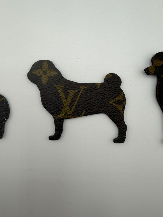 Pug keychain/bag charm with name(write in notes)