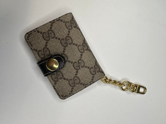 Upcycled Gucci wallet with chain