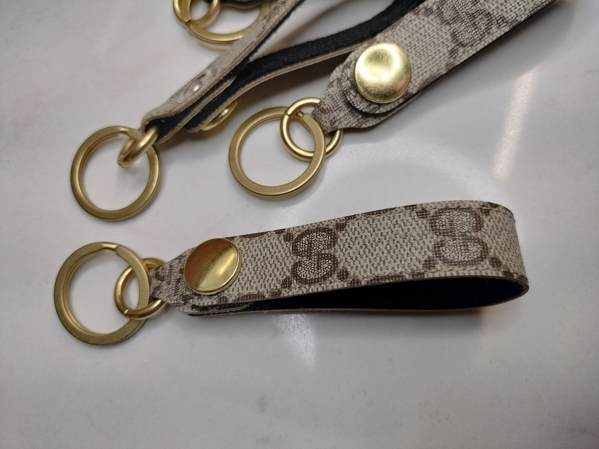 Upcycled gucci keychain Clearance
